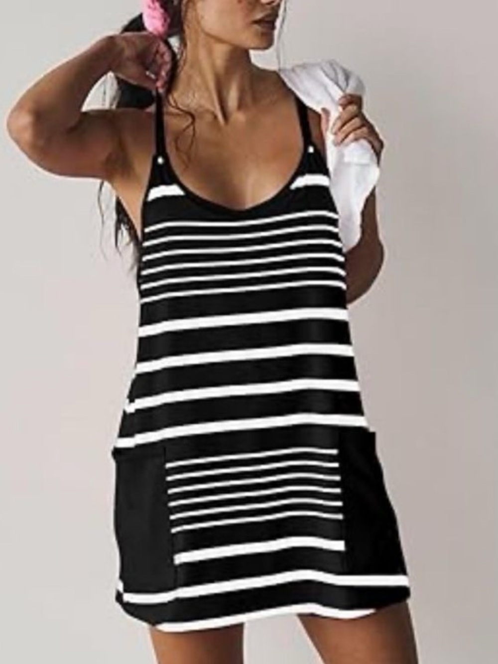 FP Movement Free People Hot Shot Printed Mini Dress with Built In Shorts